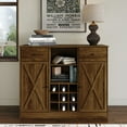 thumbnail image 1 of Castle Place Rustic Sideboard Buffet Cabinet, Brown, 1 of 11
