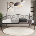 thumbnail image 1 of Castle Place Stylish Metal Twin Daybed, Black, 1 of 7