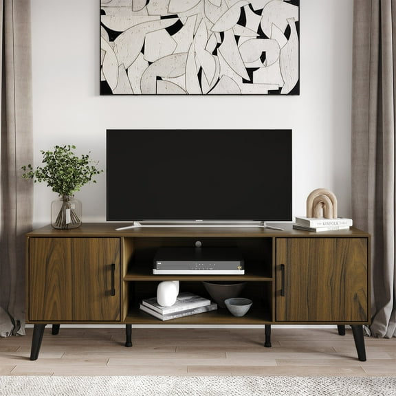 Castle Place Timeless TV Stand Console for TVs up to 65", Brown