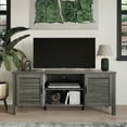 thumbnail image 1 of Castle Place Traditional TV Stand Console for TVs up to 65", Grey, 1 of 8