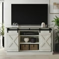 thumbnail image 1 of Castle Place Vintage 54" TV Stand Console for TVs up to 65", Light Gray, 1 of 8