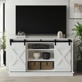 thumbnail image 1 of Castle Place Vintage 54" TV Stand Console for TVs up to 65", White, 1 of 10