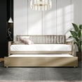 thumbnail image 1 of Castle Place Wooden Twin Daybed with Trundle, Antique Gray, 1 of 10