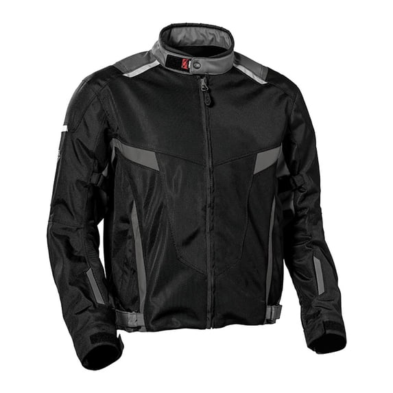 Castle Pulse 2 Mens Textile Motorcycle Jacket Black/Charcoal LG