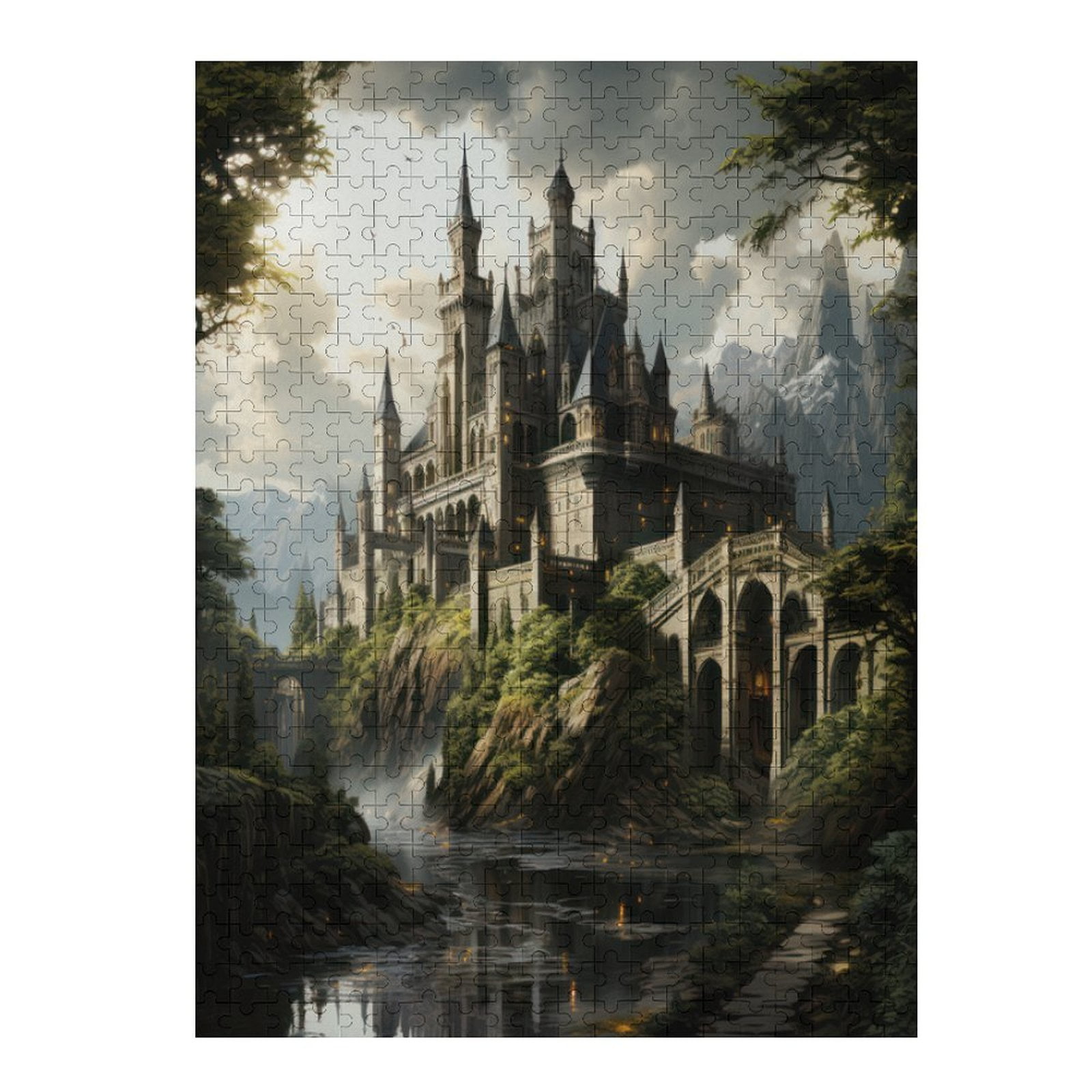 Brain Teaser Puzzle Toys Fantasy Castle 1000 Piece Puzzle For