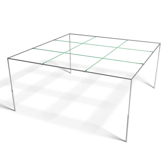 9 Square Castle Squares | Portable Metal 9 Square Game by Castle Sports Volleyball