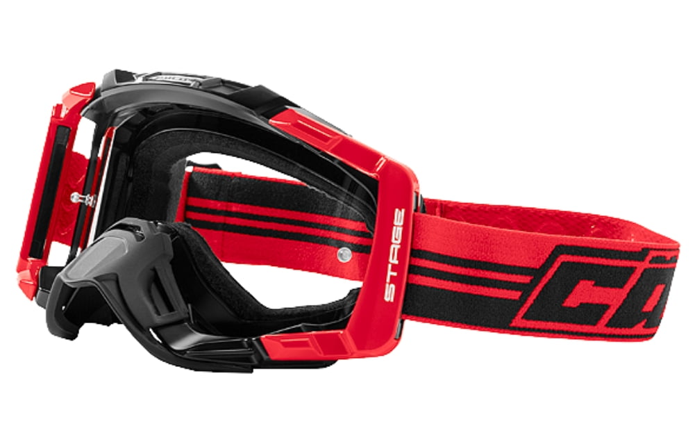 Castle Stage Blackout OTG MX Goggles Red