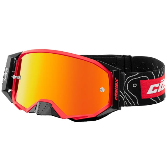 Castle Stage II OTG MX Offroad Goggles Red