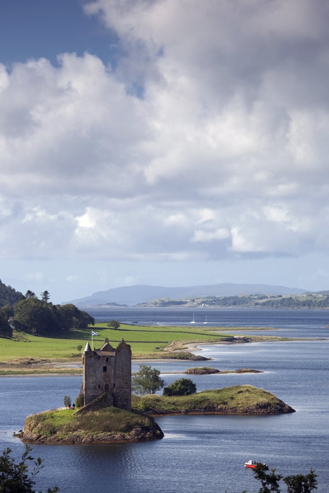 Castle Stalker Argyll Scotland Canvas Art - John Short Design Pics (12 x 18)