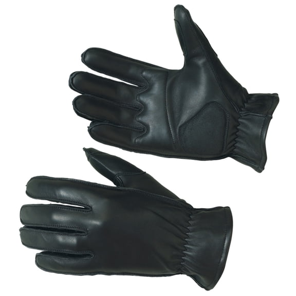 Castle Standard Leather Motorcycle Gloves Black SM
