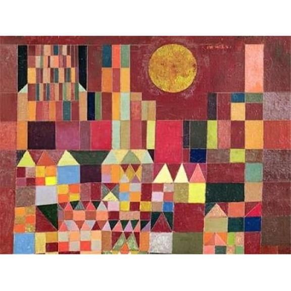 Castle & Sun - Detail Poster Print by Paul Klee - 22 x 28 - Large