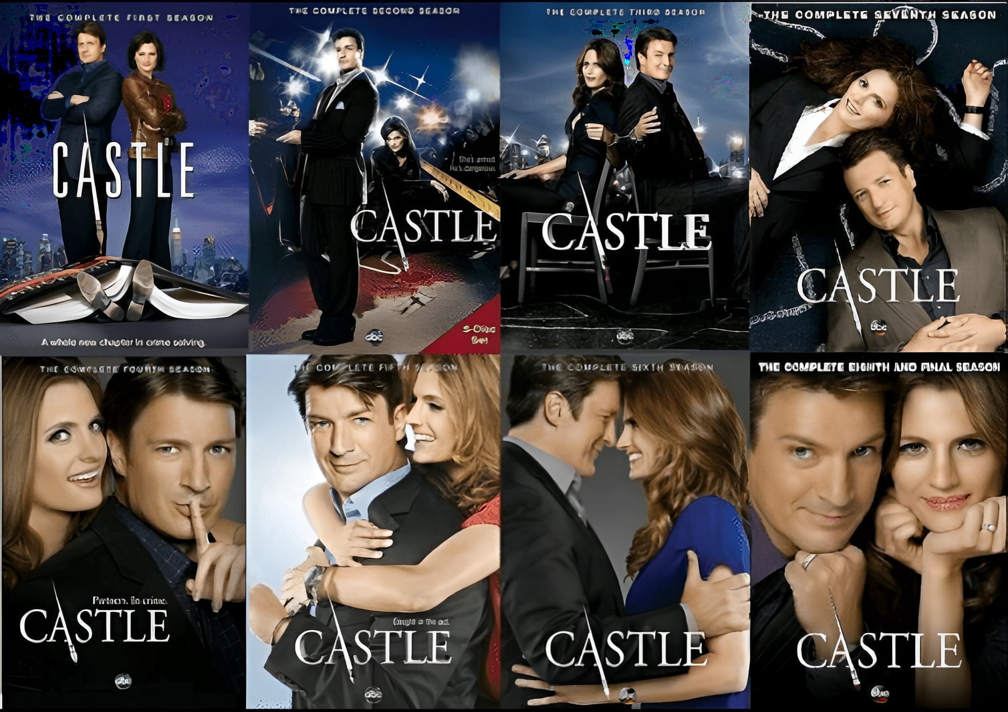 Castle TV Show: Complete Series DVD Box Set, Seasons 1-8 - Walmart.com