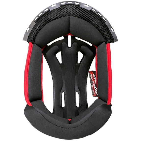 Castle Thunder 3 SV Helmet Replacement Top Inner Liner Gray/Red SM
