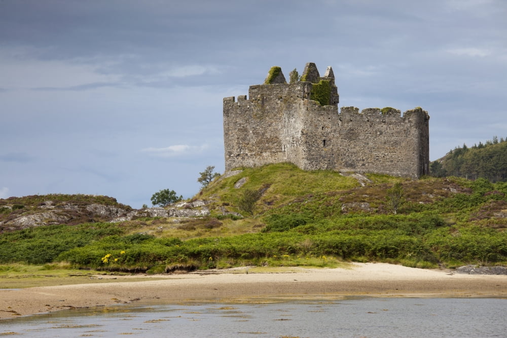 Castle Tioram Argyll Scotland Canvas Art - John Short Design Pics (38 x 24)