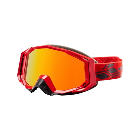Castle Trace Snow Goggles Gloss Red/Black w/Red Mirror Lens