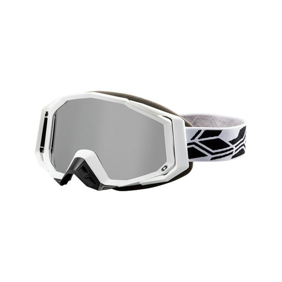 Castle Trace Snow Goggles Matte White/Black w/Silver Mirror Lens