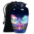 thumbnail image 1 of Castle Urn, Urn for Ashes for men, Urn for Ashes for Women, Large Urns for Human Ashes, Cremation Urns for Adult Ashes Women, Burial Urns for Women (Size - 10inch), 1 of 1