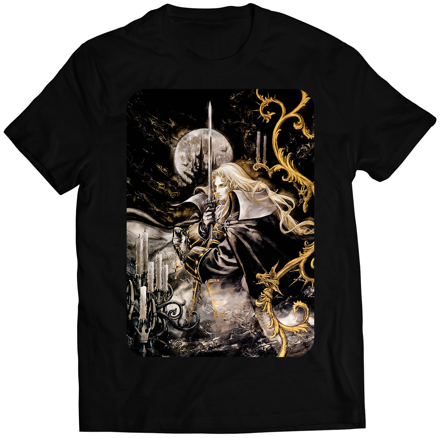 Castle Vania Symphony Of The Night Cover Unisex Tshirt