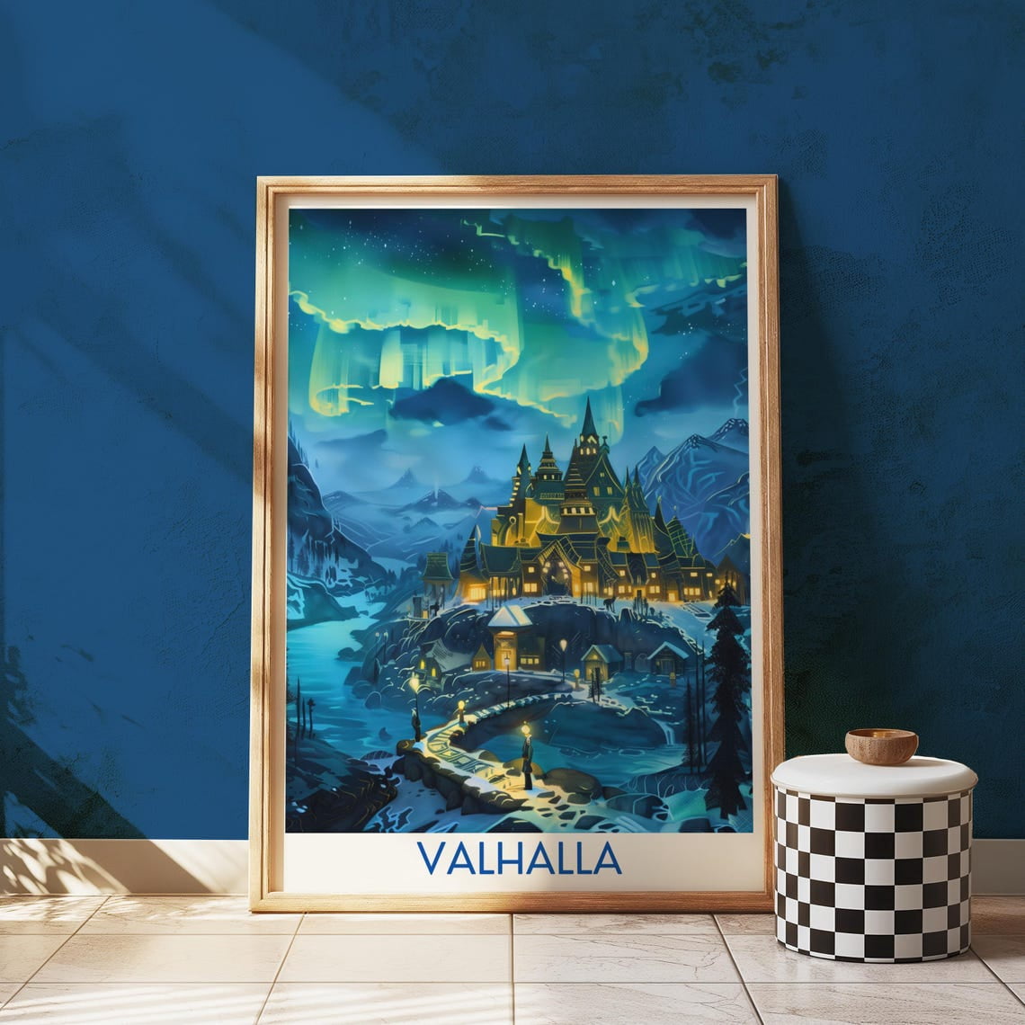 Castle Wall Art Print, Norse Mythology