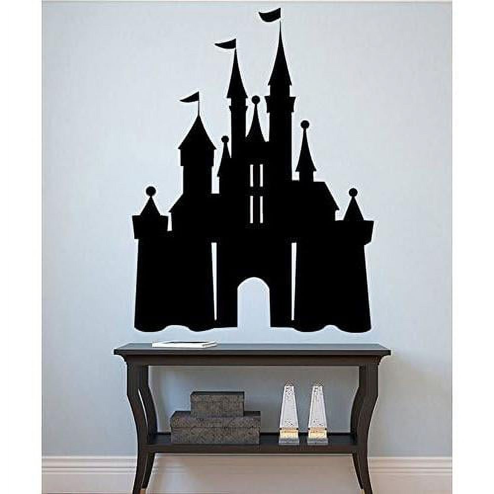 Castle Wall Decal Castle Vinyl Sticker Girls Room Wall Decor Fairytale