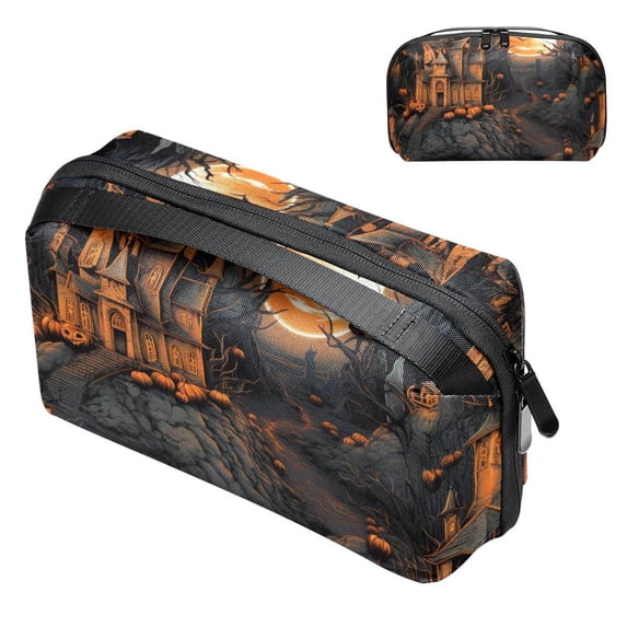 Castle Waterproof Oxford Cloth Storage Box for Hard Drive Bags, Power Cord Box Organizer, Cord Box Organizer - 5.9x9.44x3.14 in.