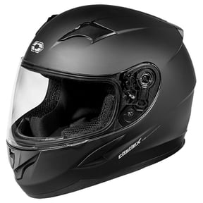 Castle X, 35-9088, Youth Full Face Helmet - Single Lens - DOT Approved - CX360 - Solid Matte Black - X-Large