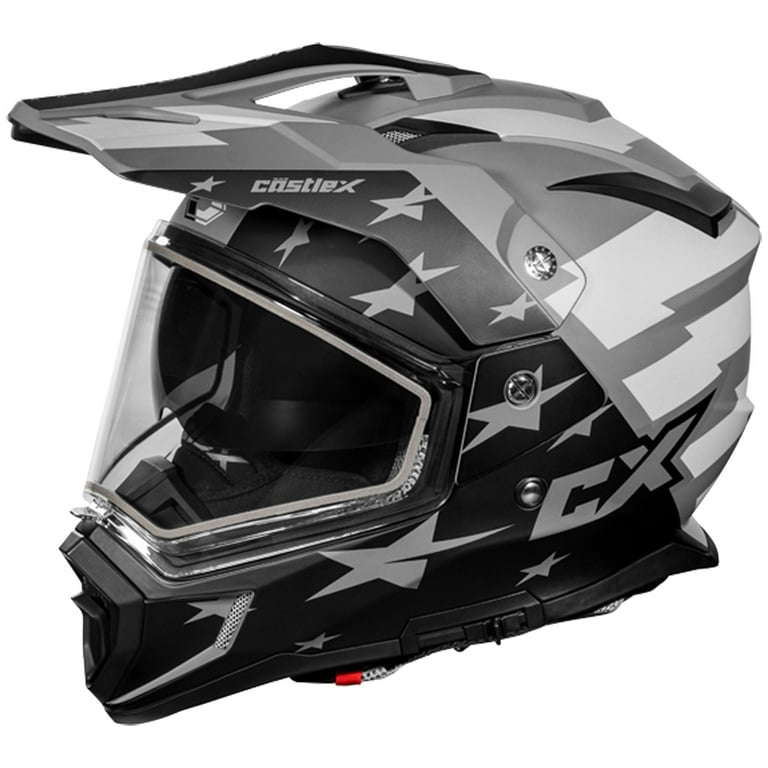 Castle X 36 18279T Adult Dual Sport Snowmobile Helmet Dual