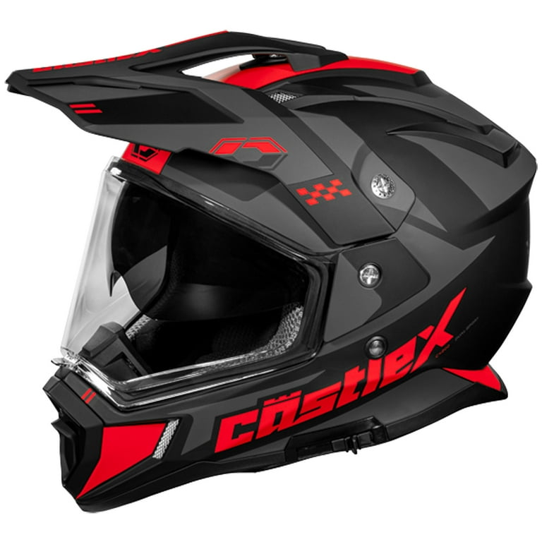 Matte red store motorcycle helmet