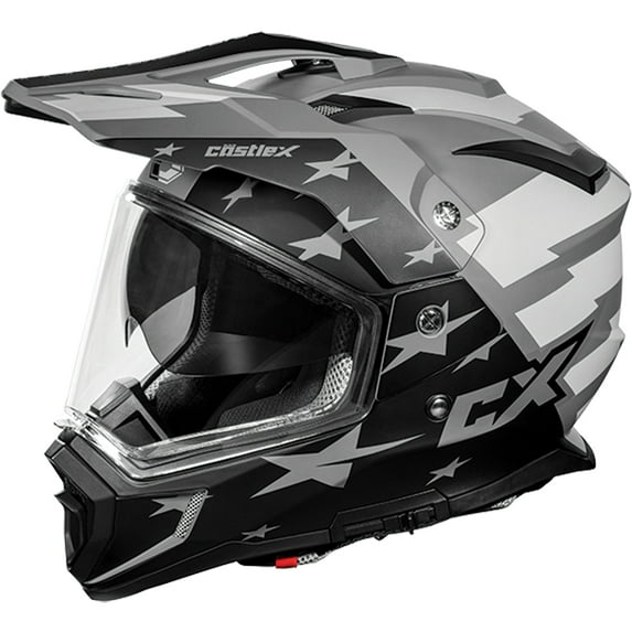 Castle CX200 Liberty Dual Sport Motorcycle Helmet Matte Charcoal SM
