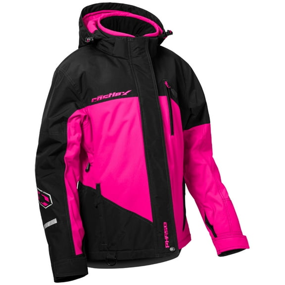 Castle X, 71-4282, Women's Phase G4 Snowmobile Jacket - Black/Pink Glo, S