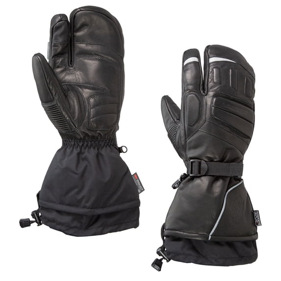 Castle X TRS-G2 Mens Snow 3-Finger Mittens Black SM