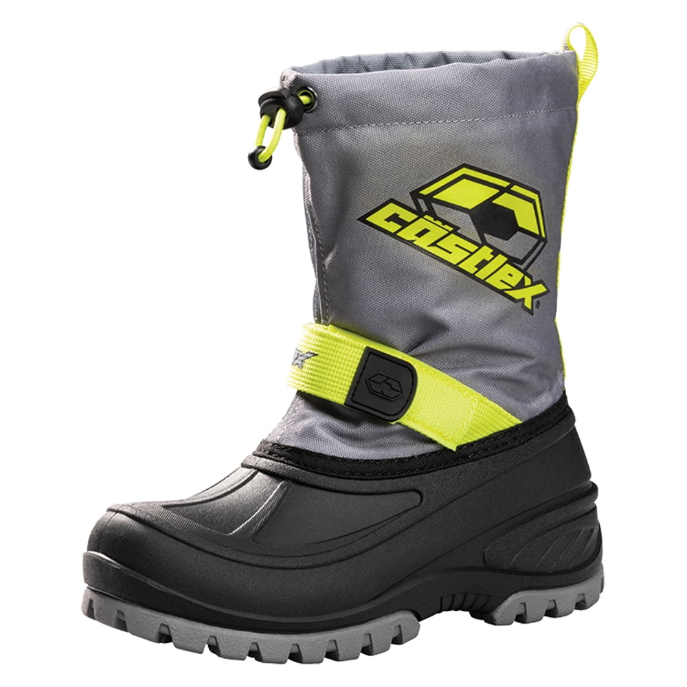 Castle X Element Child Snow Boots Hi Vis Gray 1