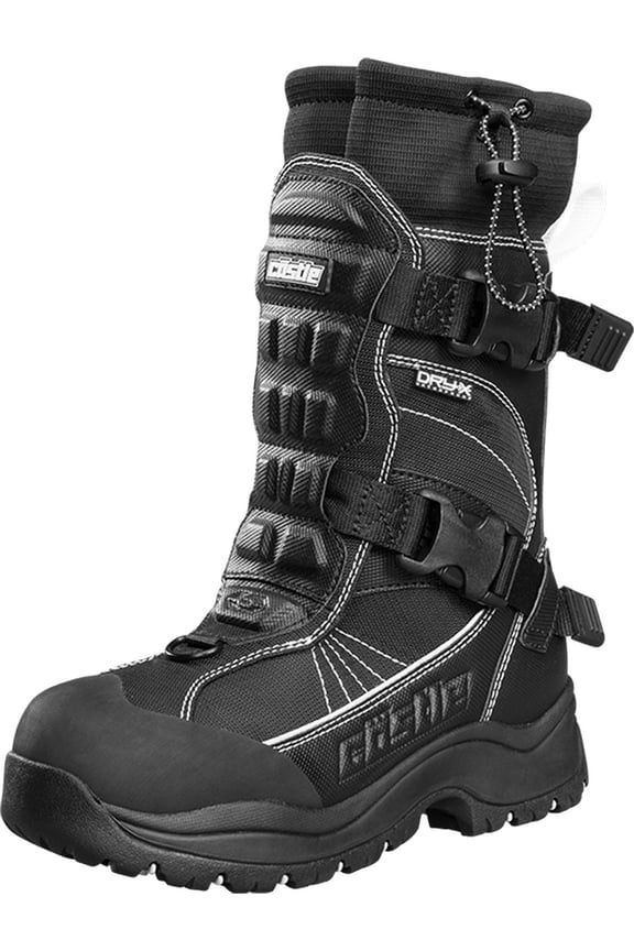 X Barrier 2 Womens Snowmobile Boots Black/White 9 USA