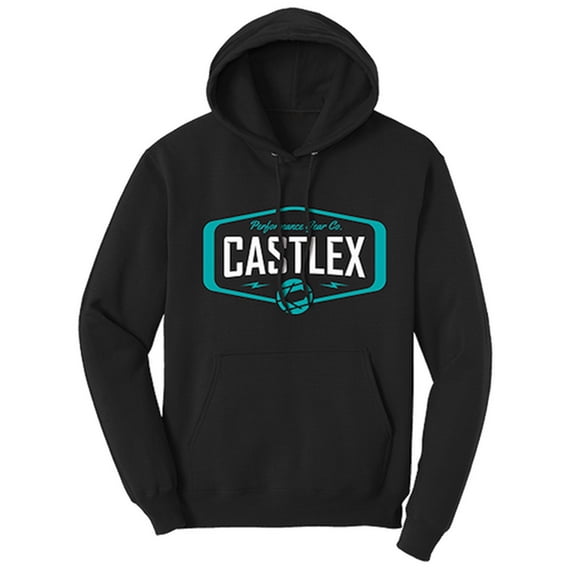 Castle X Big Rig Womens Pullover Hoody Black/Turquoise LG
