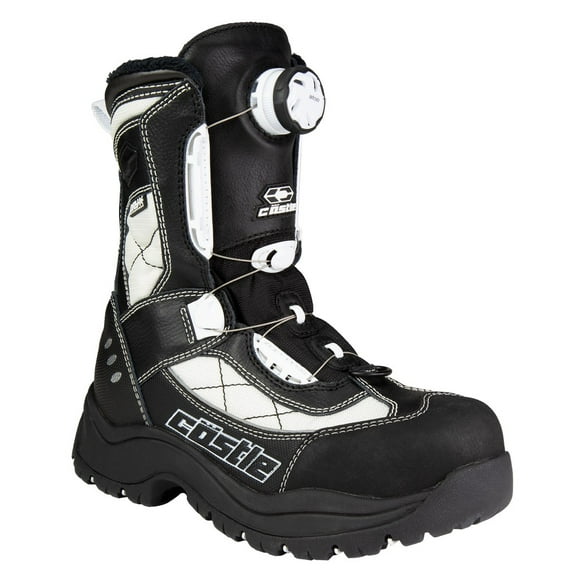 Castle X Charge Atop Womens Snow Boots White/Black 11 USA