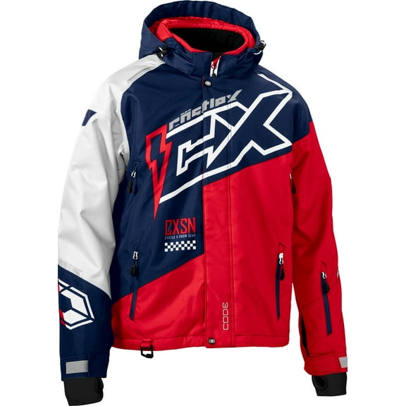 Castle X Code G5 Mens Snow Jacket Navy/Red/White MD
