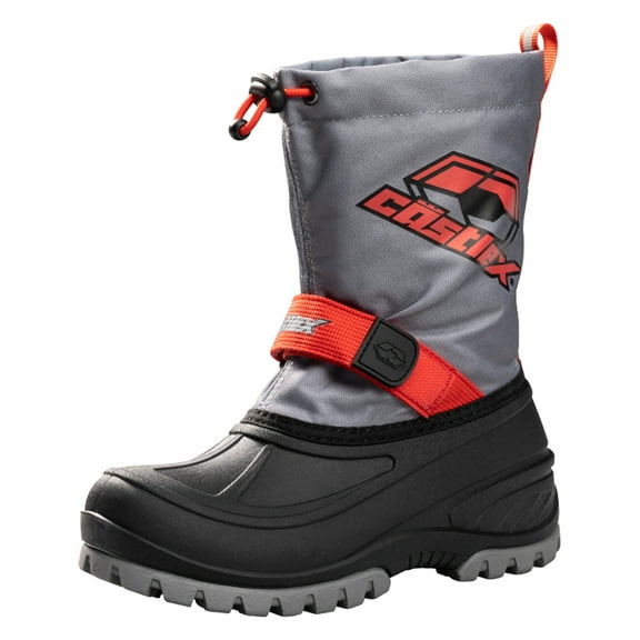 Castle X Element Youth Snow Boots Red/Gray 6