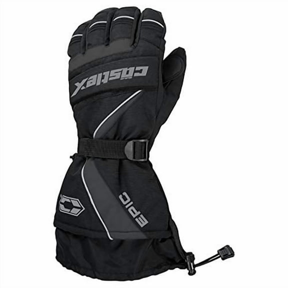 Castle X Epic Mens Snowmobile Gloves Gray LG