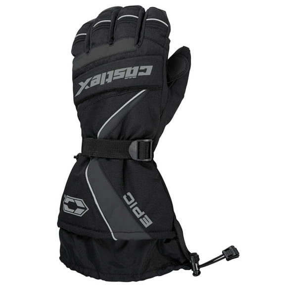 Castle X Epic Mens Snowmobile Gloves Gray SM