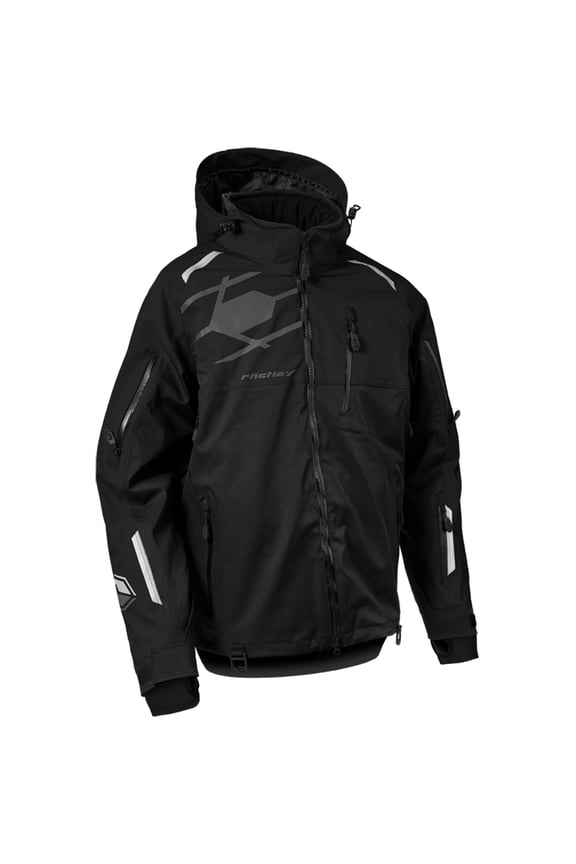 X, 70-0398T, Men's Flex Snowmobile Jacket - Black/Charcoal, X-Large Tall