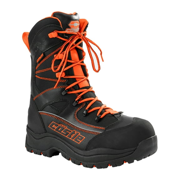 Castle X Force 2 Mens Snowmobile Boots Orange/Black 9 USA