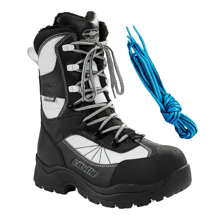 Castle X Force Womens Snowmobile Boots White/Black 10 USA