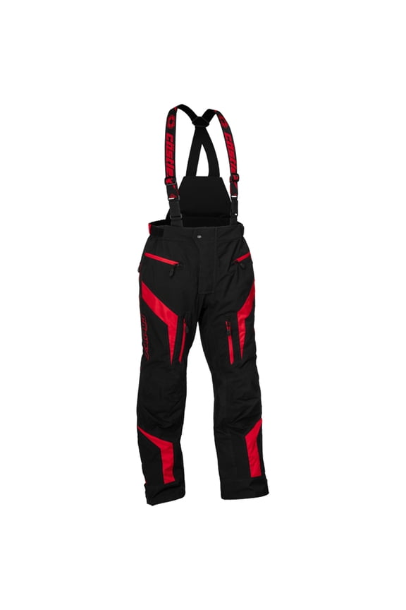 X Fuel G8 Mens Snow Pants/Bibs Black/Red XL