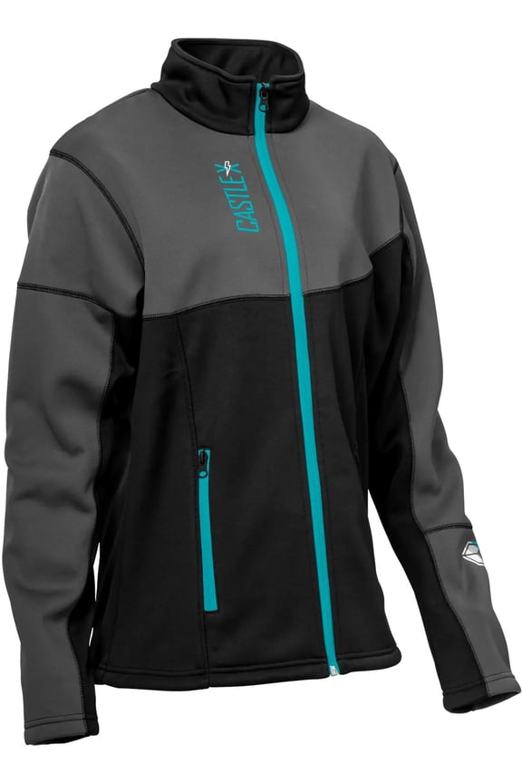 X Fusion G5 Womens Mid-Layer Jacket Turquoise/Black LG