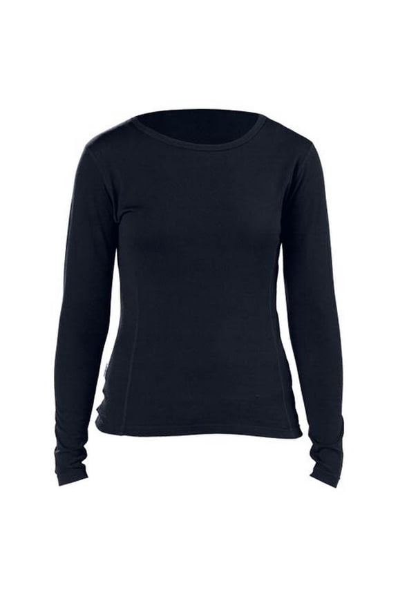 Castle X Mid Weight Crew Neck Womens Winter Merino Shirt Black MD