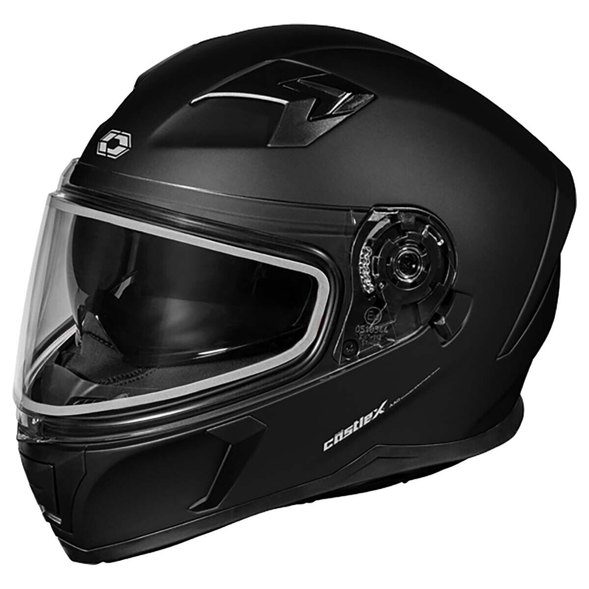 Castle X New X-Large Matte Black CX390 Snowmobile Helmet, 36-14078