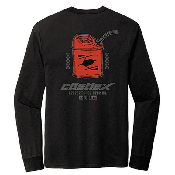 Castle X Octane Mens Long Sleeve T-Shirt Black 4XL