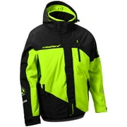 CASTLE X, 70-3424, Mens Phase G4 Snowmobile Jacket - Black/Silver/Hi-Vis, Medium