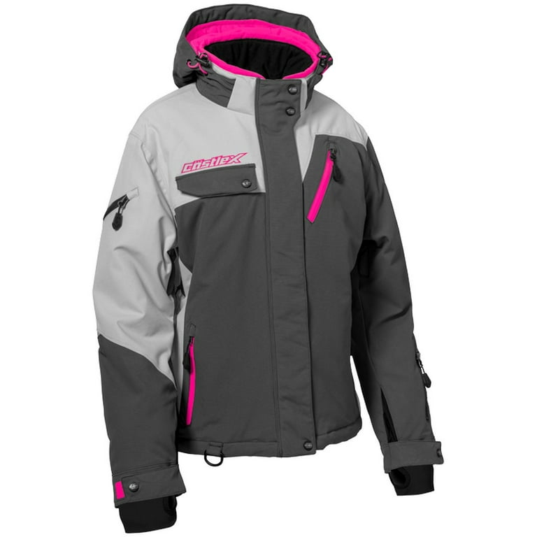 Castle X Powder G3 Womens Snow Jacket Charcoal/Silver/Pink Glo MD