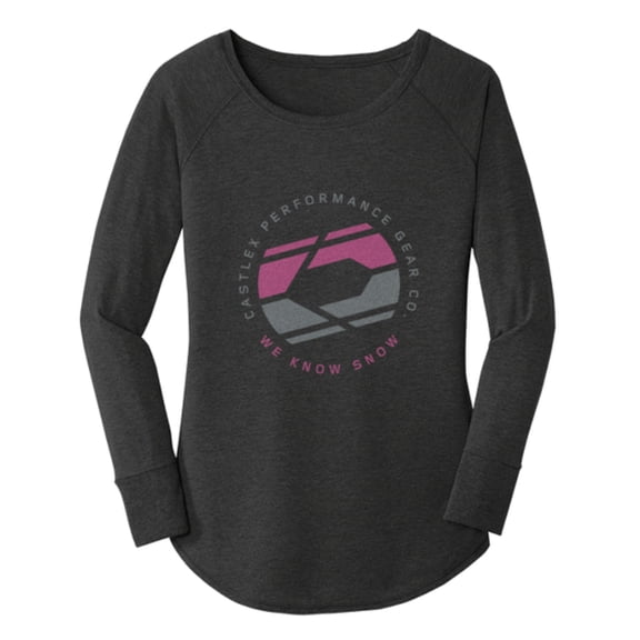 Castle X Rail Womens Long Sleeve T-Shirt Black/Pink MD